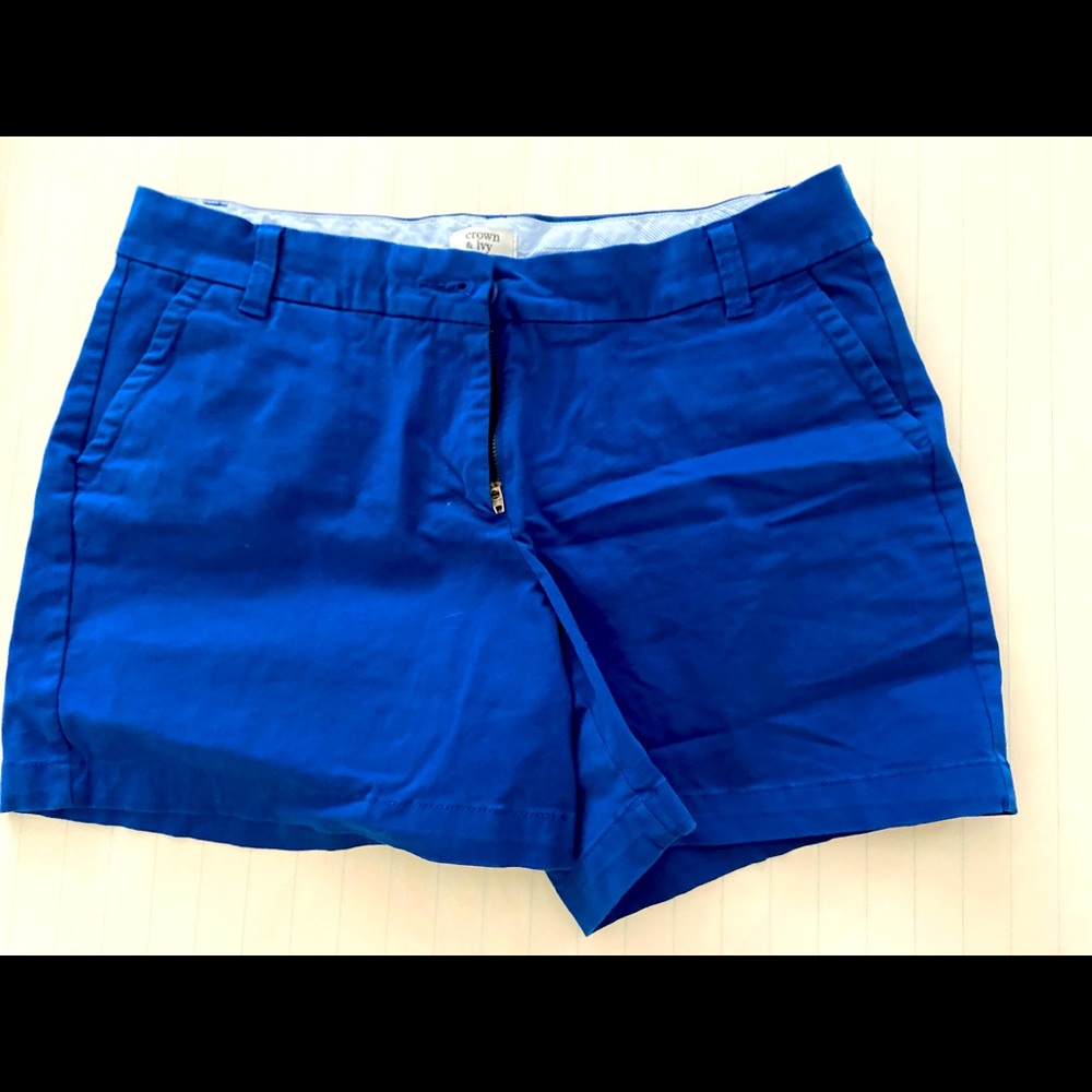 Royal Blue shorts size 8 •Crown & Ivy